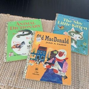 VTG CHILDRENS GOLDEN BOOKS